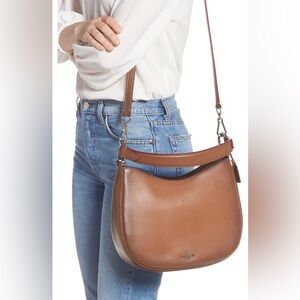 Coach Nomad Burnished Leather Crossbody Bag